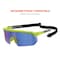 Ergodyne AEGR-AFASM, Safety Glasses, Anti-Scratch & Fog-Off+, Blue Mirror Lens, Lime Frame, Half-Frame AEGR-AFASM - alternate 3